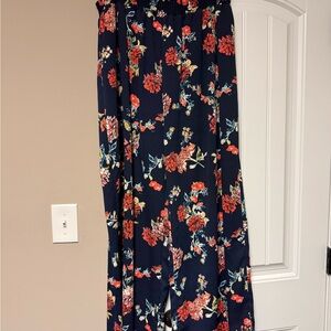 Floral Wide Leg Pants